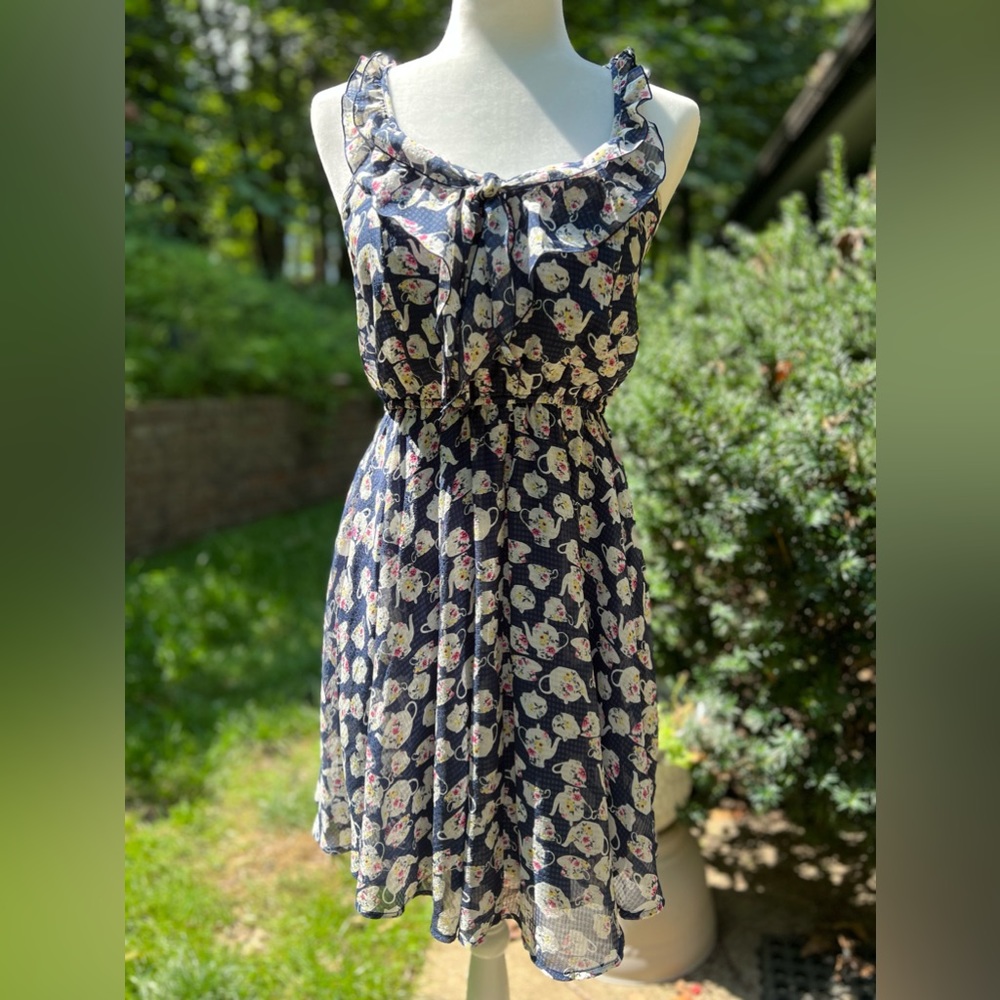 Lauren Conrad Disney Collection Alice in Wonderland Teapot Dress XS
